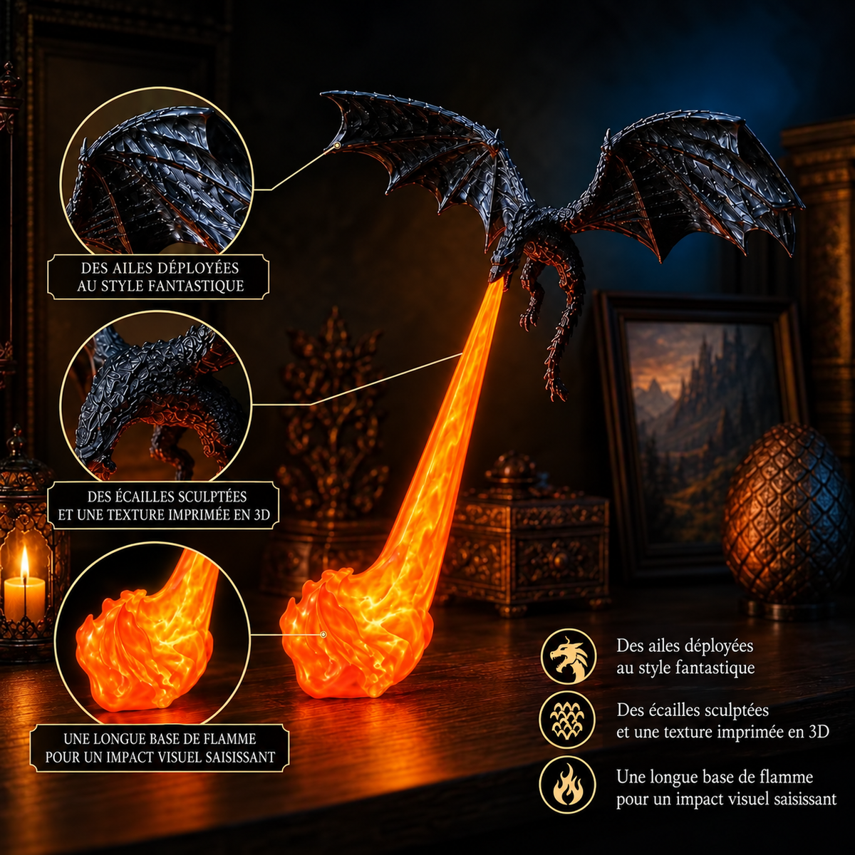 La Lampe Dragon 3D